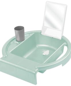 Rotho AVA Kinderwasbakje voor op Badrand 40x40x13 cm Sage Green