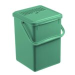 Rotho Bio Afvalemmer + Actief Koolfilter 9L Mistletoe Groen