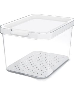 Rotho CAUMA Koelkastorganizer 13.6x18.4x11.3 cm 2.15L Wit/Transparant