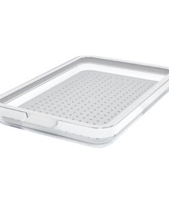 Rotho CAUMA Koelkastorganizer 18.4x27x3.1 cm 1.3L Wit/Tranparant