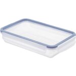 Rotho Clic & Lock Koelkast Bewaardoos 1L Vlak Horizon Blauw/Transparant