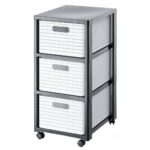 Rotho Country Design Ladekast met Wielen 3x18L Wit