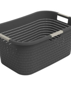 Rotho Country Wasmand 40L Antraciet