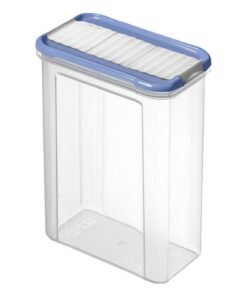 Rotho Domino Bewaar-Strooidoos 1.5L Horizon Blauw/Transparant