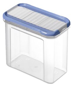 Rotho Domino Bewaar-Strooidoos 1L Horizon Blauw/Transparant