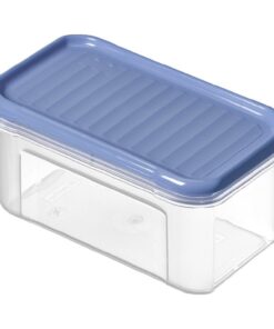 Rotho Domino Bewaardoos 0.5L Horizon Blauw/Transparant