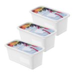 Rotho Domino Diepvriesdozen Etiket Decor 3x1.5L Wit