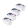 Rotho Domino Diepvriesdozen Etiket Decor 4x0.2L Wit
