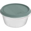 Rotho ELEMENTS Koelkast Bewaardoos Rond 0.7L Mistletoe Groen/Transparant