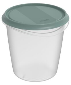 Rotho ELEMENTS Koelkast Bewaardoos Rond 1.5L Mistletoe Groen/Transparant