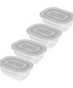 Rotho Freeze Diepvriesdozen 4x0.5L Transparant/Wit