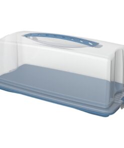 Rotho Fresh Cakedoos 36x16.5x16.5 cm Horizon Blauw/Transparant