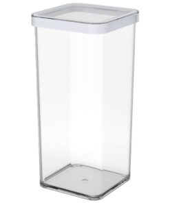 Rotho LOFT Bewaardoos 10x10x21 cm 1.5L Wit/Transparant