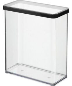 Rotho LOFT Bewaardoos 20x10x21 cm 3.2L Zwart/Transparant