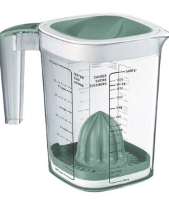 Rotho Loft Multipurpose Maatbeker 1.5L + Citruspers Mistletoe Groen/Transparant
