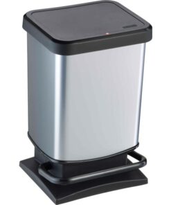 Rotho Paso Pedaalemmer 20L Zilver Metallic