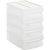 Rotho SYSTEMIX Design Ladekast met 4 Lades 19.6x14.1x23.3 cm Wit