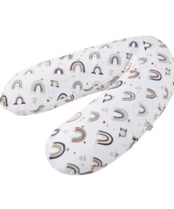 Rotho Voedingskussen Regenboog Motief 190x35 cm Wit