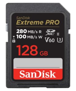 Sandisk SDXC Extreme Pro 128GB 280MB/s-100MB/s UHS-II V60