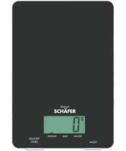 Sch&auml;fer Digitale Keukenweegschaal Zwart
