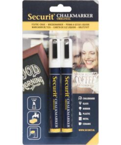 Securit Krijtstiften 2-6 mm Wit 2 Stuks