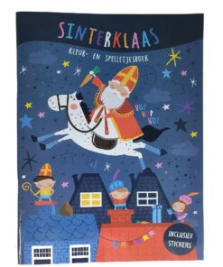 Sinterklaas Kleur- en Spelletjesboek + Stickers