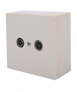 Skytronic 122223 Antennecontactdoos Wit