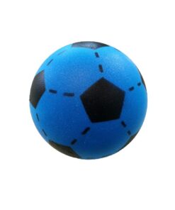 Soft Voetbal 20 cm Blauw/Zwart