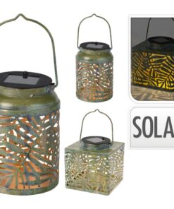 Solar Lantaarn Metaal 2 Verschillende Uitvoeringen