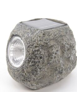 Solarlamp Steen Grijs/Polyresin
