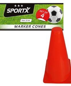 SportX Oranje Pionnen 22 cm 4 Stuks