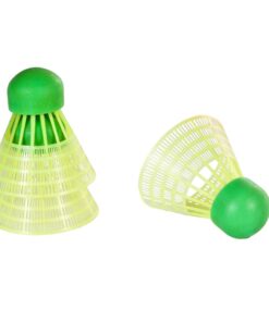 SportX Speed Badminton Shuttles in Koker 3 Stuks Neon Geel/Groen