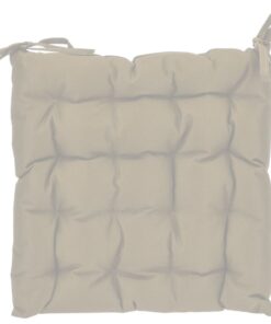 Stoelkussen 40x40x6 cm Beige