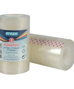 Stylex Plakband 18mmx3m 5 stuks