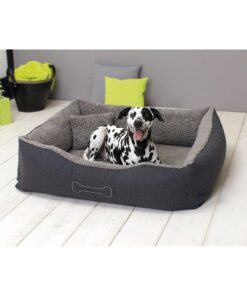 Sun Garden Luxe Hondenmand Lucky + Kussen 80x70x20cm Grijs