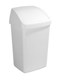 Sunware Delta Prullenbak Met Swingdeksel 50l Wit