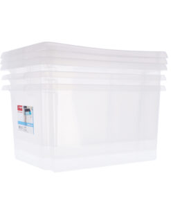 Sunware Nesta Opbergboxen 32L 3 Stuks Wit/Transparant