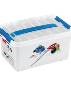 Sunware Q-Line Naaidoos 6L 30x20x14 cm Wit/Blauw