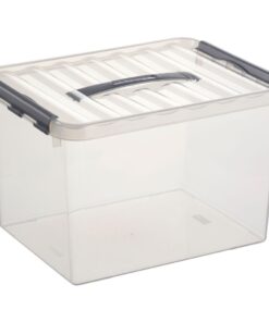 Sunware Q-Line Opbergbox 22L Transparant/Grijs