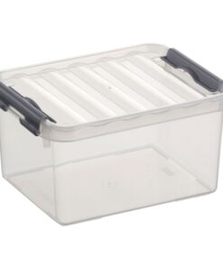 Sunware Q-Line Opbergbox 2L Transparant/Grijs