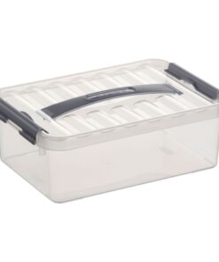 Sunware Q-Line Opbergbox 4L Transparant/Grijs