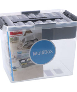 Sunware Q-Line Opbergbox met Inzet 9L Transparant/Grijs