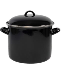 Svenska Living Soeppan 8L 24 cm Emaille/Zwart