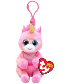 TY Beanie Babies Bellies Clip Knuffel Unicorn Skylar 10 cm