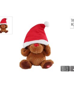 Take me Home Dansend Rendier Knuffel + Kerstmuts + Muziek