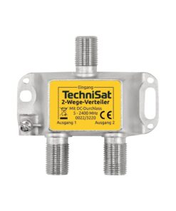 Technisat 2-Weg Verdeler DC-Doorvoer