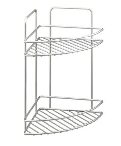 Tomado Metaltex Reflex Hoek Badkamerrek 2 Etages Zilvergrijs