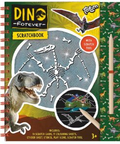 Totum Dinosaurus Kras- en Kleurplaten Boek
