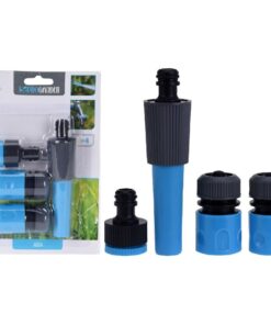 Tuinsproeier Set 4-delig Blauw/Zwart