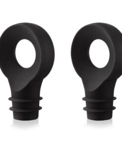 Vacuvin Bottle Stoppers 2 Stuks Zwart